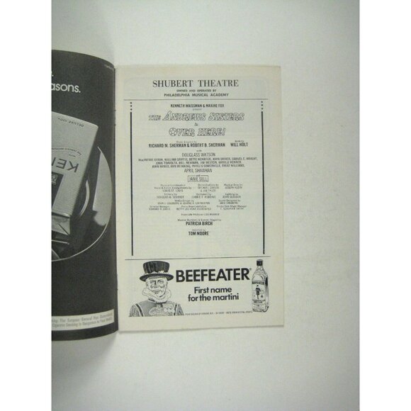 Andrew Sisters Over Here Musical Playbill 1973 John Travolta Shubert Theatre - Picture 3 of 6